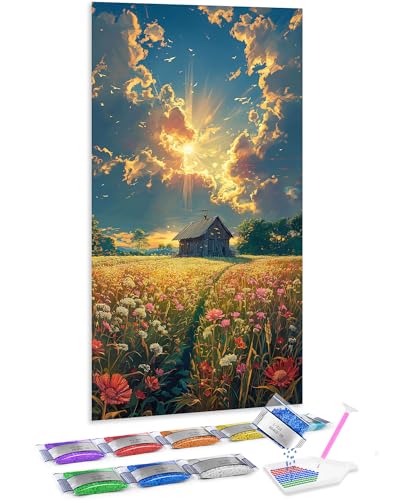 Diamond Painting 5D de Jumpdot para decorar el salón con manualidades de paisajes de 70x40 cm