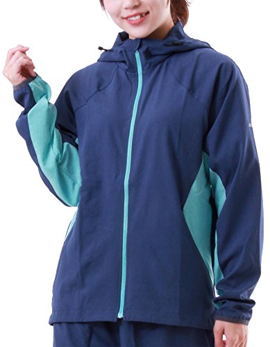 PONTAPES ランニング ウェア メンズ ジャケット PRS-7700 NV_AQ Lサイズ ジョギング スポーツウェア ランニング ウェア 上