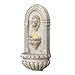 Alpine Corporation TZL160 Indoor/Outdoor Floor Lion Head Wall Fountain with LED Lights, Wall-Mounted Waterfall, 32