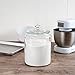 Restaurantware Glass Storage Containers - 1 Count 6 Liter Airtight Kitchen Canisters - Pantry Jars With Lids For Food - Clear Crystal Glass