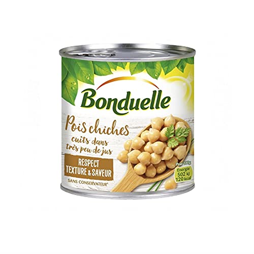 BONDUELLE - Pois Chiches Cuits Dans Très Peu De Jus 265G - Lot De 4 - Offre Special