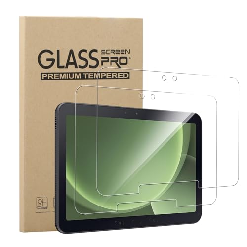 Image of [2 Pack]Screen Protector for Samsung Galaxy Tab Active 5 Pro/Galaxy Tab Active5 Pro Tempered Glass,Ultra Resistant,Anti Fingerprints,HD Clear,No Bubbles,9H Hardness Protector Film Tempered Glass Film