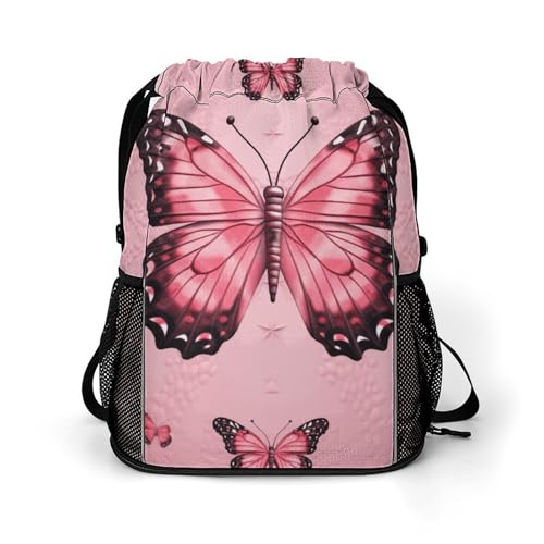 Sacs à dos légers avec cordon de serrage papillon mixte