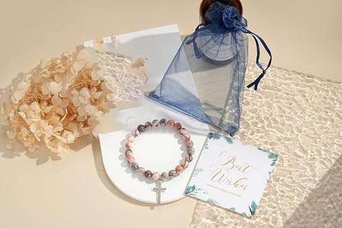 Image of morniface Inspirational Gifts for Women,Natural Stone Bracelet for Mom Daughter Friends Sister Wife Grandma Aunt