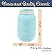 Mason Jar Vase by Sparrow Decor (Blue)