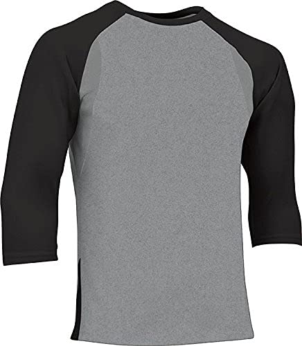 CHAMPRO Youth Three-Quarter Raglan Sleeve Lightweight Polyester Baseball Shirt with Mesh Side Inserts2