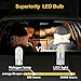 Ruiandsion T10 194 W5W Bulb 6000k White 12v Non-Polarity 200lm Direct Replacement Led Bulbs for Car Interior Map Roof Door License Plate Lights Pack of 2