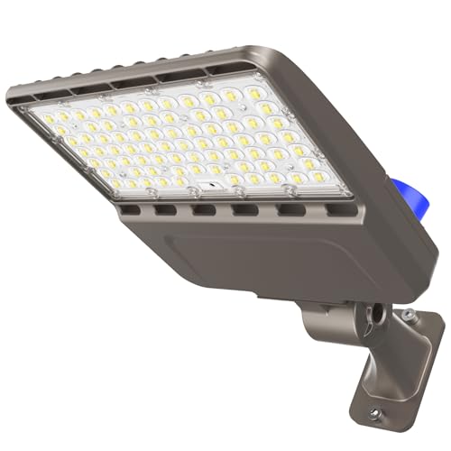 480V LED Parking Lot Light, 200W LED Shoebox Light AC 277-480V,UL & ETL, IP65 Waterproof Dusk to Dawn Parking Lot Light with Arm Mount, Outdoor Street Light for Parking Lot Sports Stadium