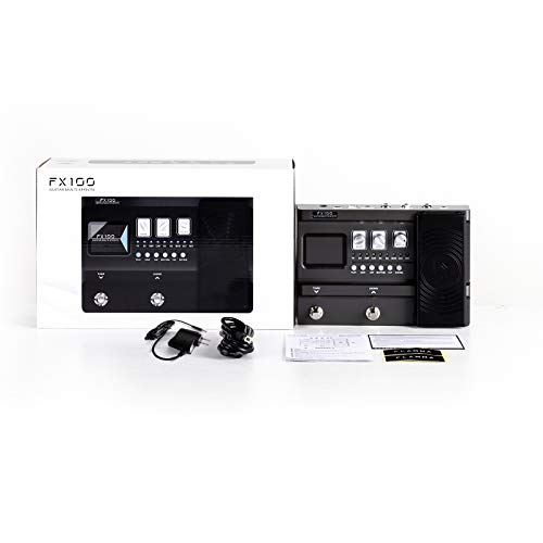 FLAMMA FX100 Guitar Pedal Multi-effects Processor with Looper Amp Modeling 151 Built-In Effects 200 Presets Expression Pedal 3rd Party IR Headphone OTG for Performance Practice Live Streaming