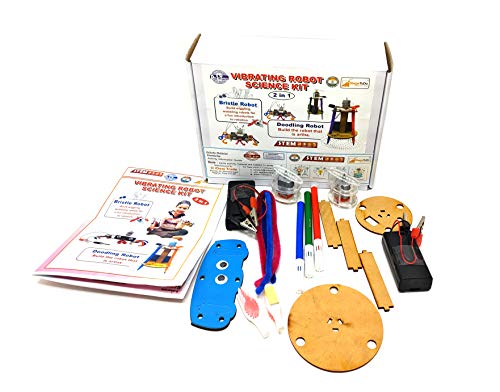 Image of Vibrating Robot Making Kit. Make Doodling Robot and Bristlebot. Two in One Robotic Kit. Make Two Type of Robots