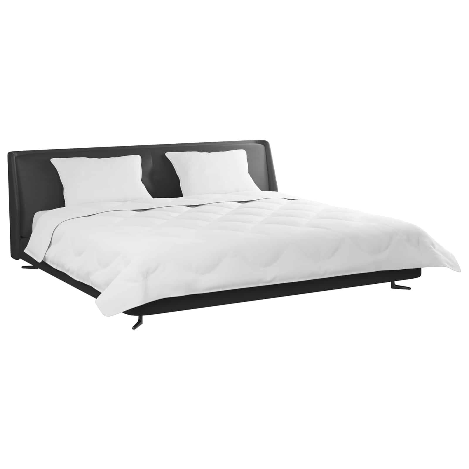 vidaXL Duvet z poduszkami z poduszką 3 pcs Biały Mikrofibra i Puch, Nowoczesna sypialnia, prostokątny komplet pościeli z mikrofibry, miękki kołdra, stylowe zimowe must-have