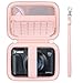 Supmay Kamera Tasche für Canon PowerShot SX740 HS/ SX730 HS/ SX720 HS/ SX620 HS/ G7 X Mark III/ G7 X Mark II Digitalkamera, Aufbewahrungshalter Reisetasche mit Mesh Tasche für Batteriepack, Rosa