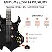 Ktaxon Flame Design Electric Guitar, 36-inch Beginner Electric Guitar Kit with 20 Watt AMP, Tremolo Bar, Portable Bag, Shoulder Strap, Cable & Wrench Tool (Black)