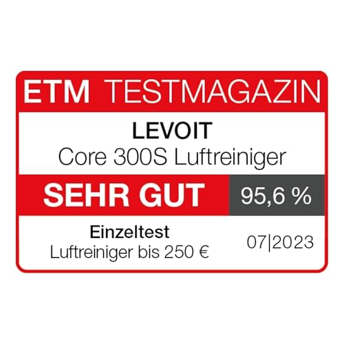 LEVOIT Luftreiniger Allergiker mit HEPA gegen 99,97 Prozent Schimmel Staub Pollen Tierhaare, Luftqualitäts-Feedback und Auto-Modus, CADR 240m³/h für Raucherzimmer, Air Purifier 22dB Schlafmodus Timer – Bild 3