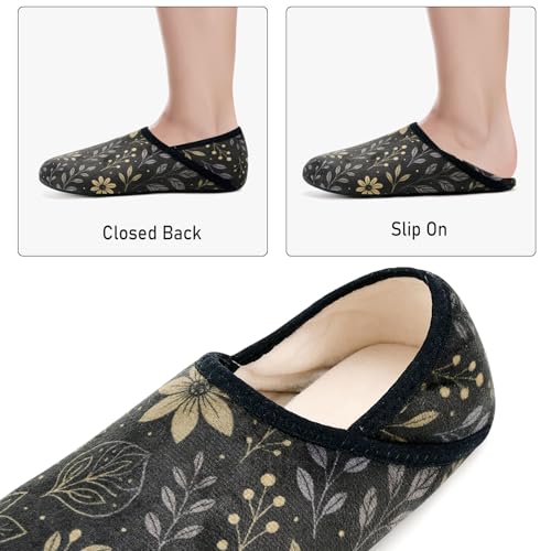 ANLUKE House Slippers for Women Men with Rubber Sole Soft Lightweight Indoor/Outdoor2