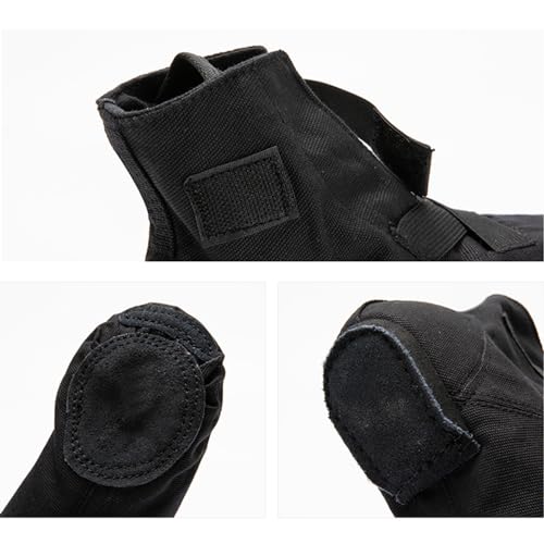 Girls Canvas Jazz Dance Shoes Ballet Practice Crossover Straps Dancing Boots for Kids3