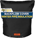 Cholila Cover Backflow Preventer Cover Insulated (5°F) - 18' W x 24' H Black, 7-Layer Thick Fabric with Aluminum Foil for Winter Pipe Freeze Protection, Outdoor Sprinkler Valve Cover