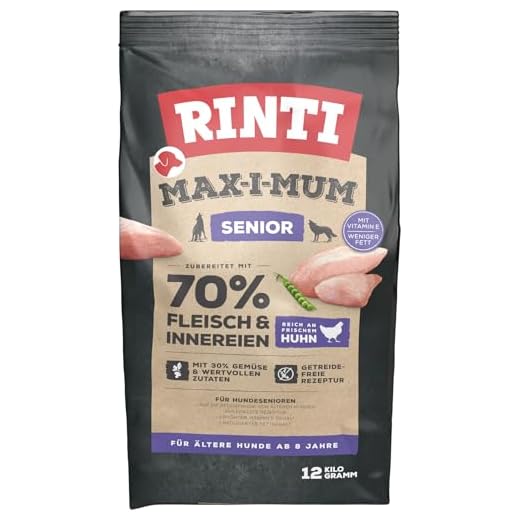RINTI MAX-I-MUM Senior Huhn (1 x 4kg) 8 RINTI MAX-I-MUM Senior Huhn 12kg