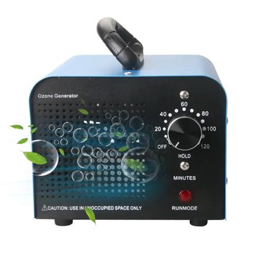 Ozongenerator Geruchskiller Ozon Industrieller Luftreiniger Ozongerät Ozonisator mit Timer 10,000mg/h für Garagen Bauernhöfe Hotels (10000mg - Blau)