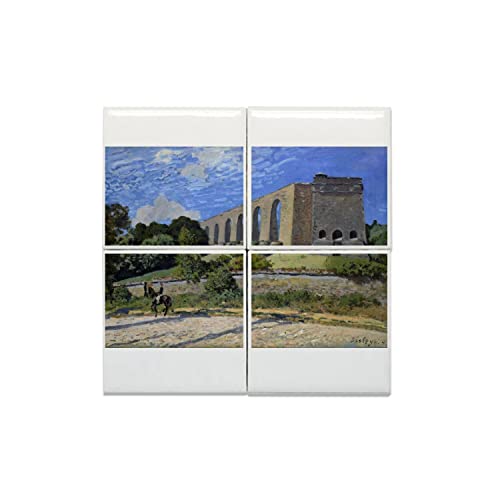 Carreaux céramique Alfred Sisley Marly tableau impressionniste déco