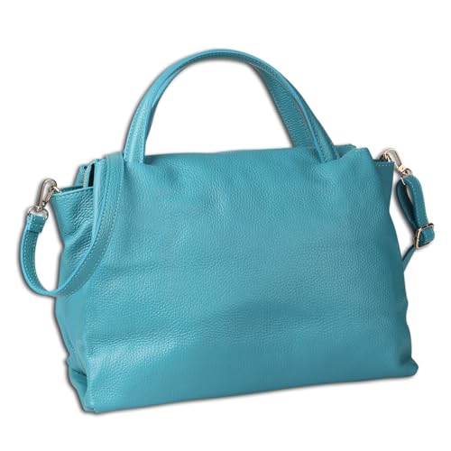 Sac à main turquoise de mi-saison aux finitions soignées OTT184HT4