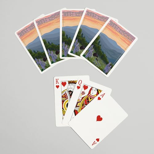 Lantern Press West Virginia Baraja Póker 52 cartas miniatura 7