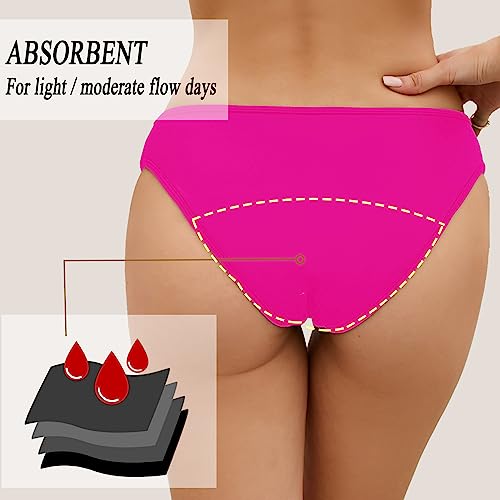 Image of Leoparts Period Swimwear Leakproof Bikini Bottoms Low Rise Swimuit Bottom Briefs for Teen Girls Women