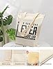 XIARON Flat Tape Handle Tote Bag Work Hard Dream Bit Motivational 340g/m² thick fabric Replaces school bag L Black #2