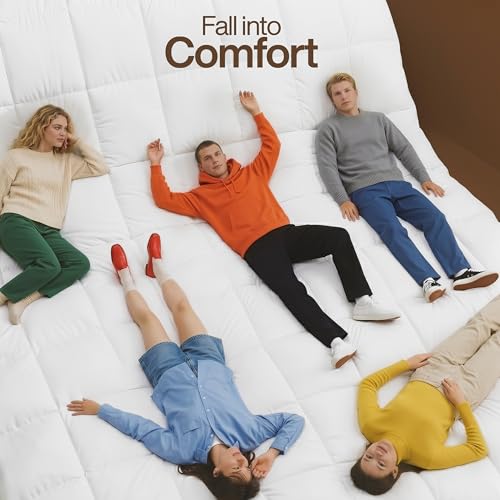 Image of Utopia Bedding Comforter Duvet Insert, Quilted Comforter with Corner Tabs, Box Stitched Down Alternative Comforters Queen Size (White, Pack of 2)