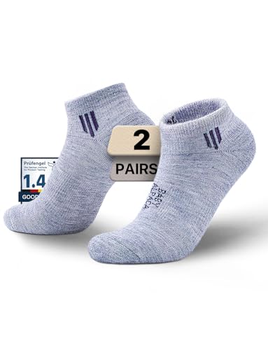Chaussettes en laine d'alpaga respirantes Julise lot de 2 paires anti-humidité d'été
