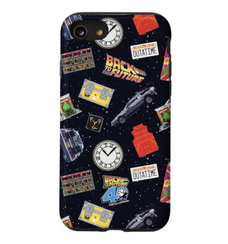 Image of Back To The Future 40th Anniversary Starry Collage AOP Case for iPhone SE (2020) / 7 / 8