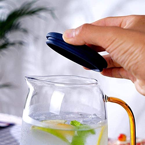 Chaleira de chá segura para fogão, peneira de chá, bule de vidro com conjunto de infusor para micro-