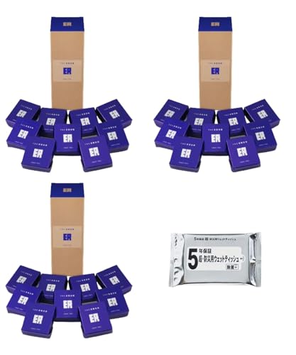 [セット品]萬有栄養　THE救難食糧ER 9食入り3個　 防災ウェットティッシュ1個 セット