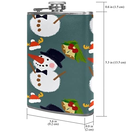 Flasque de Noël en acier inoxydable durable avec entonnoir de précision - 8