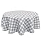 Nappe Ronde PVC Vichy Rouge 160 Cm - Toile Cirée Facile à Nettoyer Intérieur Extérieur