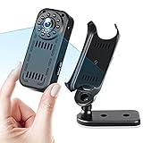 Mini Hidden Camera,ENSTER Security WiFi Cameras,Wearable Wireless Nanny cam with Recording,Night...