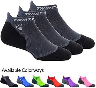 Thirty48 Ultralight Athletic Running Socks for Men and Women with Seamless Toe, Moisture