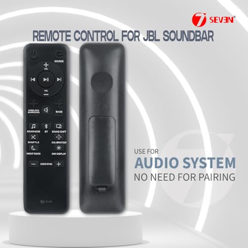 Image of 7SEVEN Compatible with JBL Sound Bar Remote Suitable for Model BAR 2.1, 3.1 & 5.1 Products Not Required to Pair Remote Control with Speaker Device