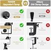 TONOR Overhead Ring Light Kit, 10 Ringlight with Heayy Duty Boom Arm and Phone Holder, Adjustable Angle, Suitable for Video Recording, Live Stream, Drawing, Makeup Nail