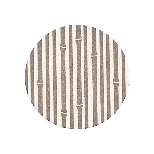 アンドエヌイー(&NE) 陶器珪藻土コースター 日本製 アスベスト不使用 美濃焼 コルク 吸水 和柄 グラス 水滴 珪藻土 モダン シック おしゃれ かわいい コースター プレゼント ギフト 贈り物 和 和モダン 北欧 陶器 焼き物 父の日 竹(たけ) N