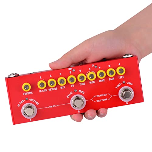 Pédale d'effets guitare électrique multifonctionnelle HUIOP avec interface audio USB - 3