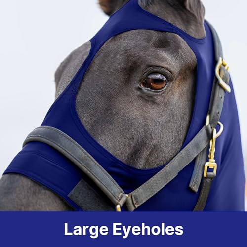 Image of Resistance Horse Hood Slinky Lycra Zippered Mane Braid Shoulder Guard - Horse Sleazy Slickers Care Sheet