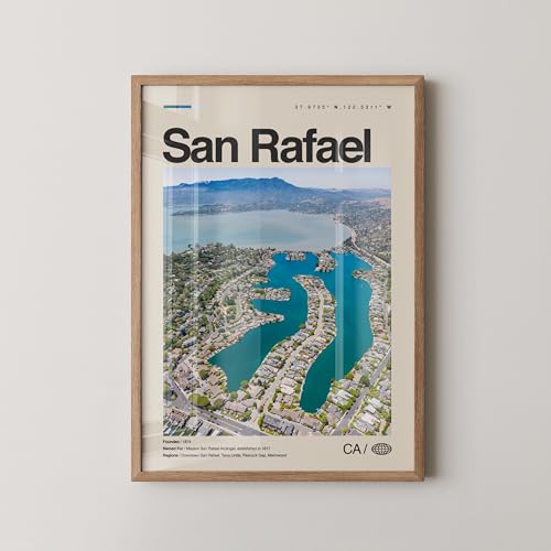 San Rafael Print California, San Rafael Wall Art, San Rafael Poster, San Rafael Photo, Marin Country Mart, Marinwood Plaza, China Camp State