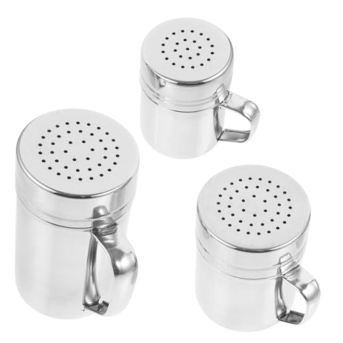 NAMOARLY Flour Shaker Duster for Baking Stainless Steel Powder Sugar Sifter Shaker Lid for Home Bakery