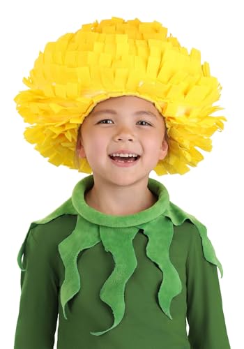 Fun Costumes Child Deluxe Dandelion Flower Costume Kit, Flower Accessories, Standard