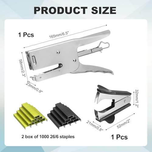 Agrafeuse à main type pince robuste pour assembler vos rapports et factures