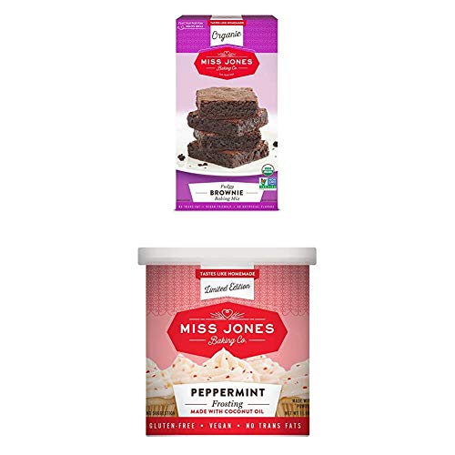Miss Jones Baking Organic Fudge Brownie Mix with Holiday Peppermint