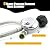 Omnarevo 3 Feet Braided Stainless Steel Propane Regulator Hose - QCC1 Connection, Compatible with Most LP Gas Grills, Heaters and Fire Pit Tables - 3/8" Female Flare Nut