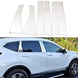 for Honda CRV 2022 2021 2020 2019 2018 2017 Chrome Window Pillar Post Trims for Honda CR- V Center Pillar Decar Window Molding Cover Center Pillar Decals - Stainless Steel 6 PCS