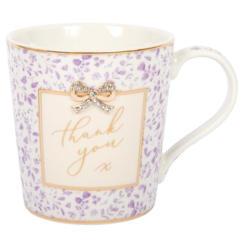 Imagen de Lesser & Pavey Madelaine by Hearts Design Thank You Taza de porcelana fina para el hogar y la cocina